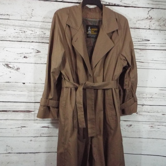 London Fog Jackets & Blazers - London Fog Petite Belted Waist Lined Trench Coat
